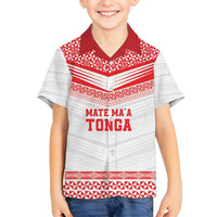 Custom Mate Ma'a Tonga Heritage Family Matching Summer Maxi Dress and Hawaiian Shirt Pacific Tribal Rugby White Edition - Polynesian Pride