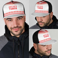 Mate Ma'a Tonga Heritage Mesh Trucker Cap Pacific Tribal Rugby White Edition LT9 - Polynesian Pride