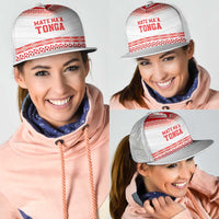Mate Ma'a Tonga Heritage Mesh Trucker Cap Pacific Tribal Rugby White Edition LT9 - Polynesian Pride