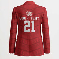 Custom Pacific Rugby Spirit Blazer Tonga Ngatu Pride Red Edition - Polynesian Pride
