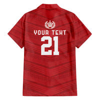 Custom Pacific Rugby Spirit Hawaiian Shirt Tonga Ngatu Pride Red Edition - Polynesian Pride