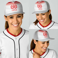 Pacific Rugby Spirit Baseball Net Cap Tonga Ngatu Pride White Edition LT9 - Polynesian Pride