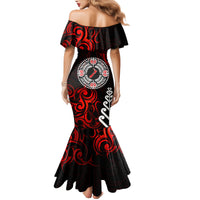 New Zealand Waitangi Day Personalised Family Matching Mermaid Dress and Hawaiian Shirt Aotearoa Te Ra O Waitangi With Maori Tattoo LT9 - Polynesian Pride