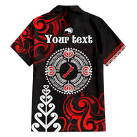New Zealand Waitangi Day Personalised Family Matching Off Shoulder Maxi Dress and Hawaiian Shirt Aotearoa Te Ra O Waitangi With Maori Tattoo LT9 - Polynesian Pride