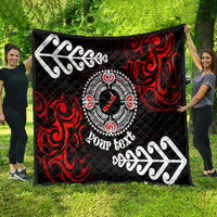 New Zealand Waitangi Day Personalised Quilt Aotearoa Te Ra O Waitangi With Maori Tattoo LT9 - Polynesian Pride