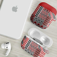 Aotearoa Kowhaiwhai Taniko Patchwork Motifs AirPods Case LT9 - Polynesian Pride