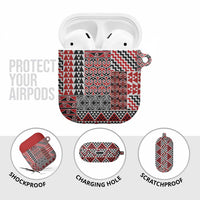 Aotearoa Kowhaiwhai Taniko Patchwork Motifs AirPods Case LT9 - Polynesian Pride
