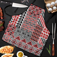 Aotearoa Kowhaiwhai Taniko Patchwork Motifs Apron - Polynesian Pride