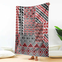 Aotearoa Kowhaiwhai Taniko Patchwork Motifs Blanket LT9 - Polynesian Pride
