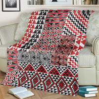 Aotearoa Kowhaiwhai Taniko Patchwork Motifs Blanket LT9 - Polynesian Pride