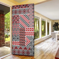 Aotearoa Kowhaiwhai Taniko Patchwork Motifs Door Cover - Polynesian Pride
