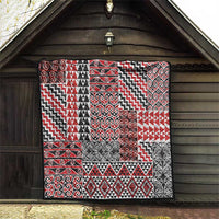 Aotearoa Kowhaiwhai Taniko Patchwork Motifs Quilt