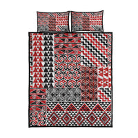Aotearoa Kowhaiwhai Taniko Patchwork Motifs Quilt Bed Set LT9 - Polynesian Pride