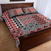 Aotearoa Kowhaiwhai Taniko Patchwork Motifs Quilt Bed Set LT9 - Polynesian Pride