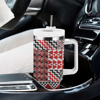 Aotearoa Kowhaiwhai Taniko Patchwork Motifs Tumbler With Handle LT9 - Polynesian Pride