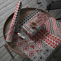 Aotearoa Kowhaiwhai Taniko Patchwork Motifs Wrapping Paper LT9 - Polynesian Pride