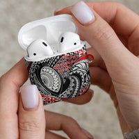 Aotearoa Maori Rugby Tribal Tattoo AirPods Case Kowhaiwhai Taniko Patchwork Motifs LT9 - Polynesian Pride