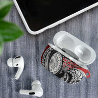 Aotearoa Maori Rugby Tribal Tattoo AirPods Case Kowhaiwhai Taniko Patchwork Motifs LT9 - Polynesian Pride