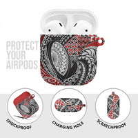 Aotearoa Maori Rugby Tribal Tattoo AirPods Case Kowhaiwhai Taniko Patchwork Motifs LT9 - Polynesian Pride