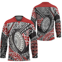 Aotearoa Maori Rugby Tribal Tattoo Hockey Jersey Kowhaiwhai Taniko Patchwork Motifs LT9 - Polynesian Pride