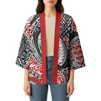 Aotearoa Maori Rugby Tribal Tattoo Kimono Kowhaiwhai Taniko Patchwork Motifs - Polynesian Pride