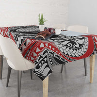 Aotearoa Maori Rugby Tribal Tattoo Tablecloth Kowhaiwhai Taniko Patchwork Motifs