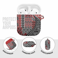Aotearoa Maori Tribal Tattoo AirPods Case Kowhaiwhai Taniko Patchwork Motifs LT9 - Polynesian Pride