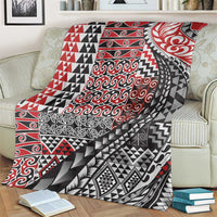 Aotearoa Maori Tribal Tattoo Blanket Kowhaiwhai Taniko Patchwork Motifs LT9 - Polynesian Pride