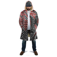 Aotearoa Maori Tribal Tattoo Cloak Kowhaiwhai Taniko Patchwork Motifs - Polynesian Pride