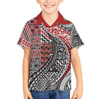 Aotearoa Maori Tribal Tattoo Hawaiian Shirt Kowhaiwhai Taniko Patchwork Motifs LT9 - Polynesian Pride