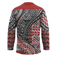 Aotearoa Maori Tribal Tattoo Hockey Jersey Kowhaiwhai Taniko Patchwork Motifs LT9 - Polynesian Pride