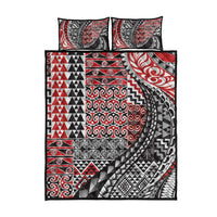 Aotearoa Maori Tribal Tattoo Quilt Bed Set Kowhaiwhai Taniko Patchwork Motifs LT9 - Polynesian Pride