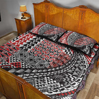 Aotearoa Maori Tribal Tattoo Quilt Bed Set Kowhaiwhai Taniko Patchwork Motifs LT9 - Polynesian Pride