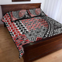 Aotearoa Maori Tribal Tattoo Quilt Bed Set Kowhaiwhai Taniko Patchwork Motifs LT9 - Polynesian Pride