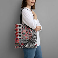 Aotearoa Maori Tribal Tattoo Tote Bag Kowhaiwhai Taniko Patchwork Motifs - Polynesian Pride