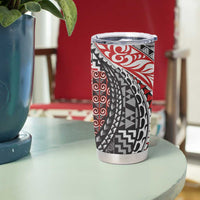 Aotearoa Maori Tribal Tattoo Tumbler Cup Kowhaiwhai Taniko Patchwork Motifs LT9 - Polynesian Pride