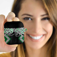 Green Aotearoa Tukutuku Manawa Tapu AirPods Case Ta Moko Toi Maori - Polynesian Pride