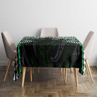 Green Aotearoa Tukutuku Manawa Tapu Tablecloth Ta Moko Toi Maori LT9 - Polynesian Pride