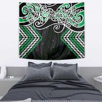 Green Aotearoa Tukutuku Manawa Tapu Tapestry Ta Moko Toi Maori