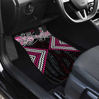 Pink Aotearoa Tukutuku Manawa Tapu Car Mats Ta Moko Toi Maori LT9 - Polynesian Pride