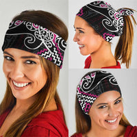 Pink Aotearoa Tukutuku Manawa Tapu Neck Gaiter Ta Moko Toi Maori - Polynesian Pride