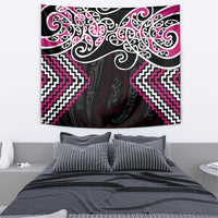 Pink Aotearoa Tukutuku Manawa Tapu Tapestry Ta Moko Toi Maori