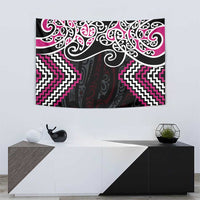 Pink Aotearoa Tukutuku Manawa Tapu Tapestry Ta Moko Toi Maori