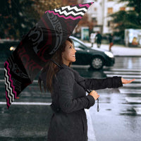 Pink Aotearoa Tukutuku Manawa Tapu Umbrella Ta Moko Toi Maori - Polynesian Pride