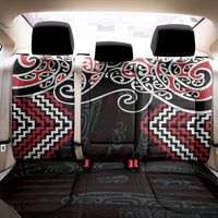 Red Aotearoa Tukutuku Manawa Tapu Back Car Seat Cover Ta Moko Toi Maori