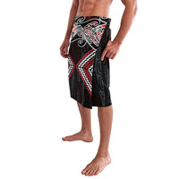 Red Aotearoa Tukutuku Manawa Tapu Lavalava Ta Moko Toi Maori LT9 - Polynesian Pride