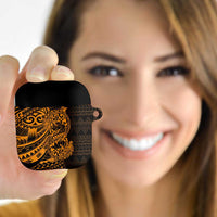 Gold Couple Dolphins Maori Polynesian Style AirPods Case LT9 Gold - Polynesian Pride