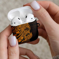 Gold Couple Dolphins Maori Polynesian Style AirPods Case LT9 - Polynesian Pride