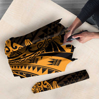 Gold Couple Dolphins Maori Polynesian Style Umbrella - Polynesian Pride