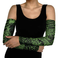 Green Couple Dolphins Maori Polynesian Style Arm Sleeves - Polynesian Pride